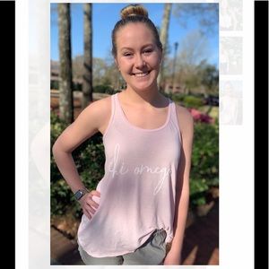 🔥 Clearance Chi Omega Pink Tank Top